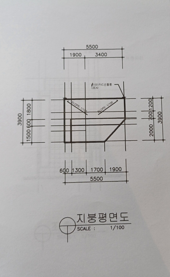 옥탑층 평면도