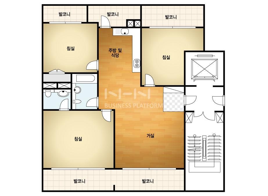 해당 세대 평면도